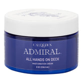 Admiral All Hands on Deck Masturbation Cream 8 Fl Oz Premium Moisturizing Lubricant with Almond Oil Masturbation Cream